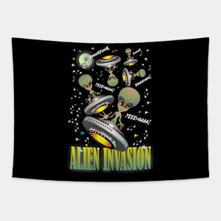 Alien Invasion Tapestry