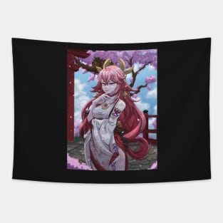 YAE MIKO THE GUUJI OF GRAND NARUKAMI SHRINE Tapestry