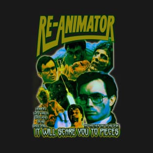 RE-ANIMATOR. (1985) Retro Cult Horror. T-Shirt (Version 2) T-Shirt