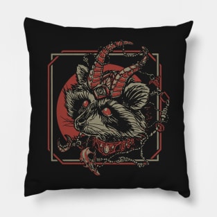 Racoon Gothic Pillow