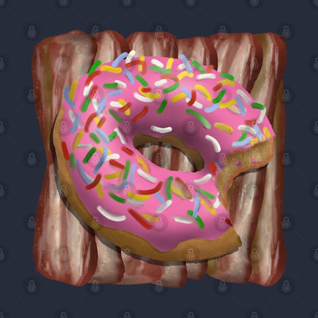 Donut and Bacon by JoshErichDigitalInk