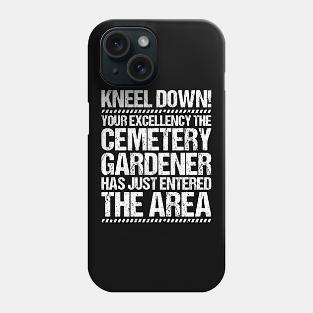 Cemetery Gardener Gardening Phone Case by Krautshirts