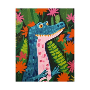 Crocodile and flowers T-Shirt