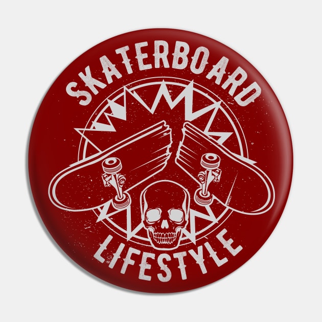 Skateboard Lifestyle Pin by KOMPLO