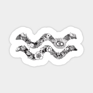 Aquarius Zodiac Sign Magnet