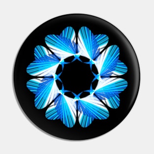 Blue mandala Pin