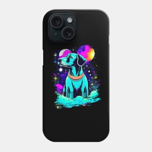 Psychedelic dog thinking of you Phone Case