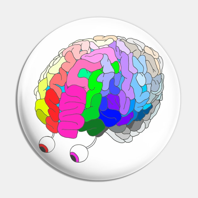 Brain_Rainbow Pin by ADEHLALEE