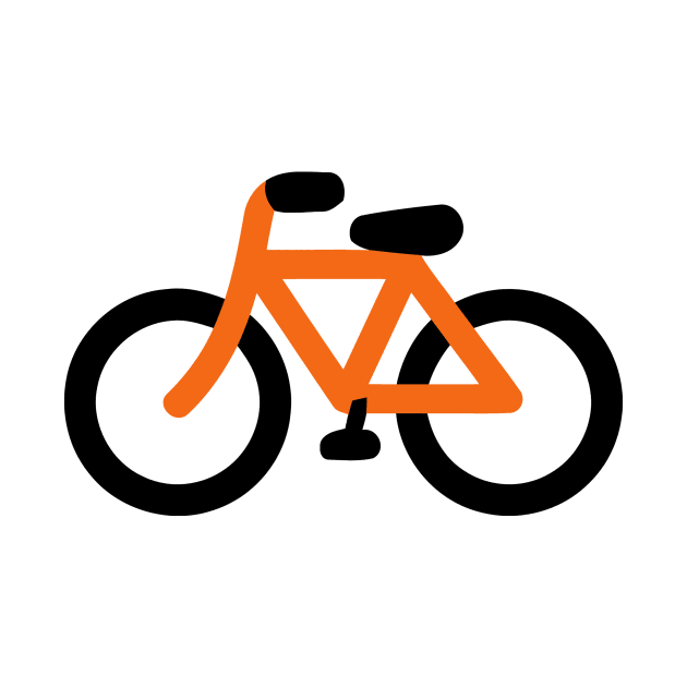 Orange Bicycle Bike Emoticon by AnotherOne