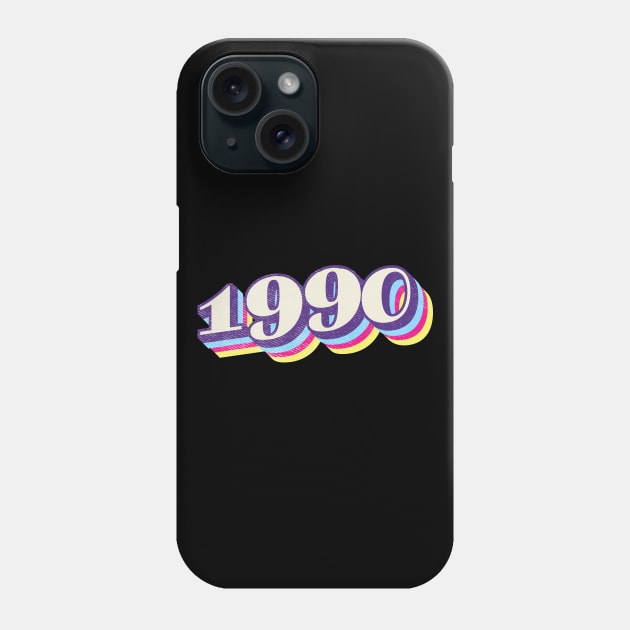 1990 Birthday Year Phone Case by Vin Zzep