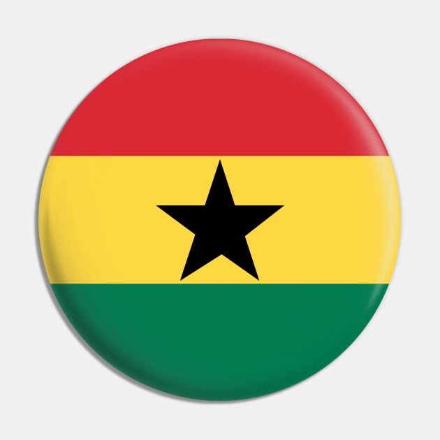 Ghana Pin by Wickedcartoons