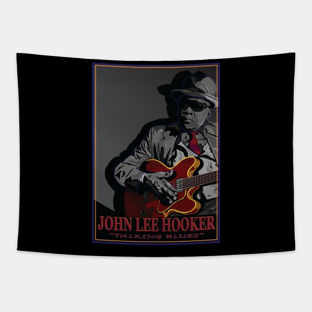 JOHN LEE HOOKER BLUES SINGER SONGWRITER GUITARIST Tapestry by Larry Butterworth