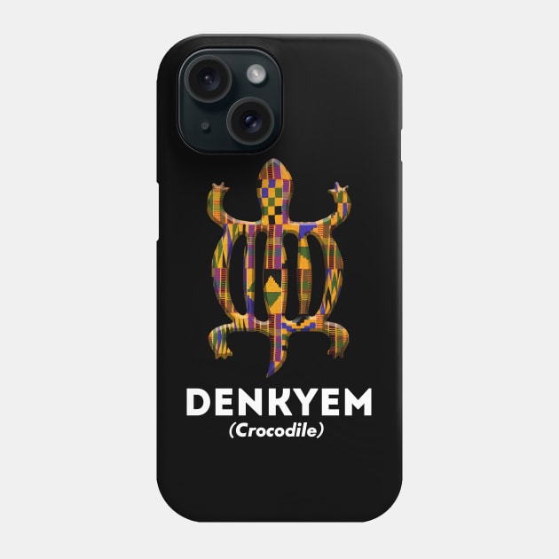 DENKYEM (Crocodile) Phone Case by ArtisticFloetry