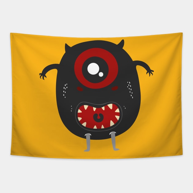 one eye monster Tapestry by mutarek