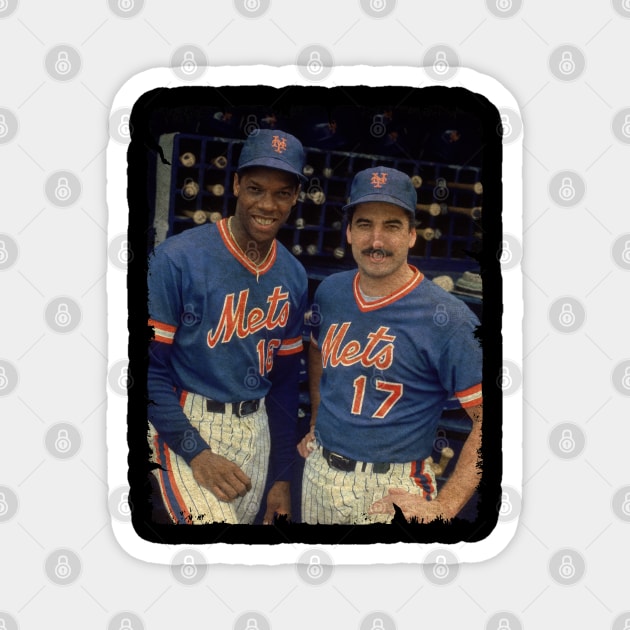 Dwight Gooden and Keith Hernandez in New York Mets Magnet by PESTA PORA