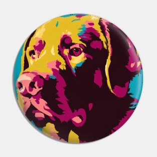 Chesapeake Bay Retriever Pop Art - Dog Lover Gifts Pin