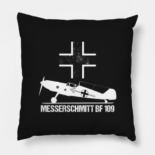 Messerschmitt BF109 Warbird T-Shirt ME109 German WW2 Military Aircraft Pillow