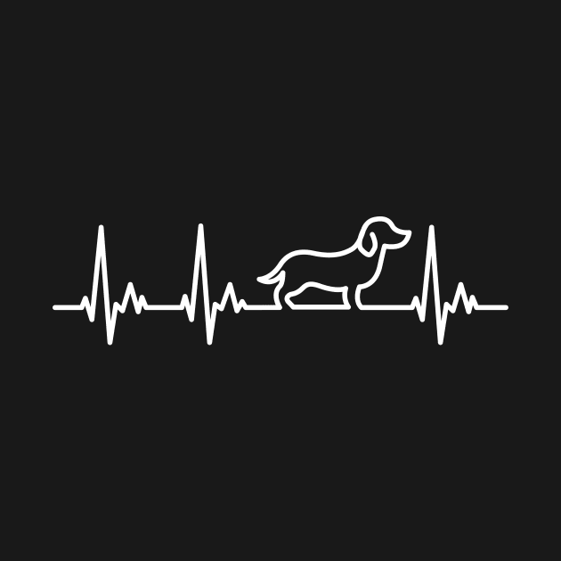 Dachshund Heart Line by samshirts