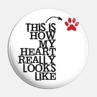 Paw Heart Pin