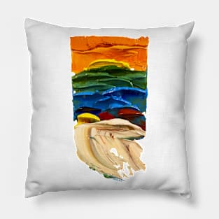 Chunky Rainbow Pillow