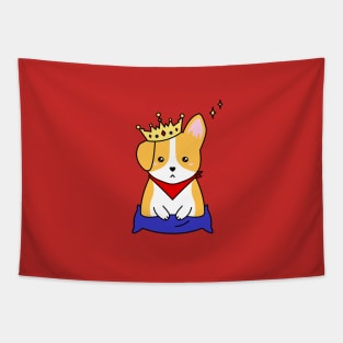 Cinnamon the Corgi - Royal Pupper Tapestry