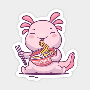 Ramen Axolotl Magnet