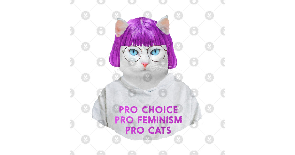 Feminist Cat - Feminist - T-Shirt | TeePublic