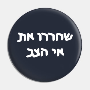 Free Turtle Island (Hebrew) Pin