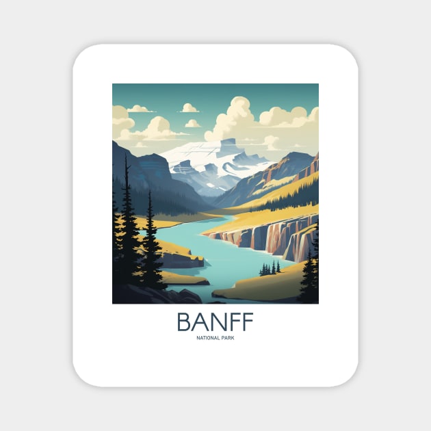 BANFF NATIONAL PARK Magnet by MarkedArtPrints