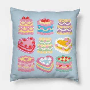 Lovely Retro Cakes Pillow