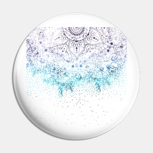 Elegant floral mandala and confetti image Pin