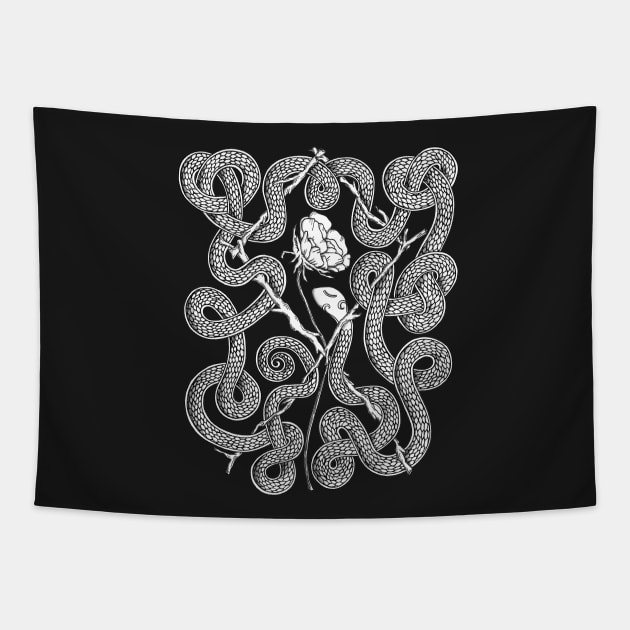 Snake Tapestry by NicoleWhelan