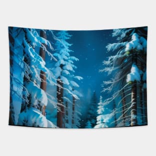 Starry Night in the Forests of Icewind Dale DND Classic Tapestry