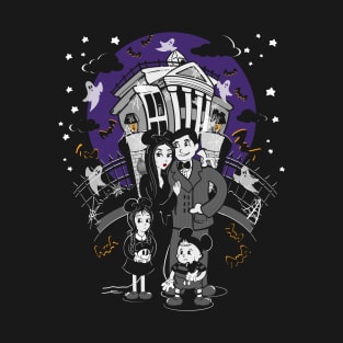 Spooky family at the Haunted House Ride T-Shirt