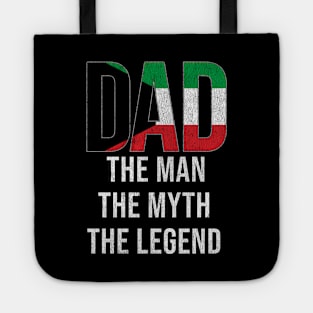 Kuwaiti Dad The Man The Myth The Legend - Gift for Kuwaiti Dad With Roots From Kuwaiti Tote