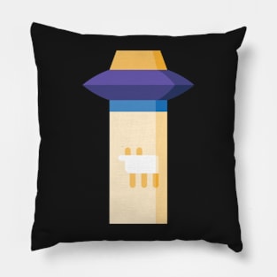 alien invation icon sticker Pillow