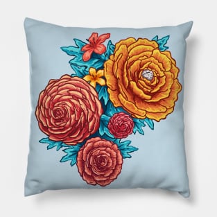 Neon Bloom Pillow