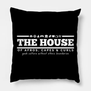 The House of Afros, Capes & Curls Pillow