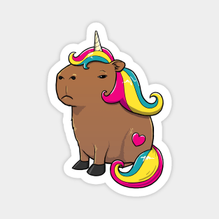 Capycorn Capybara Unicorn Costume Magnet