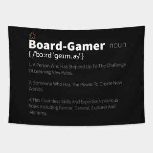 Board Gamer Definition - Board Game Inspired Graphic - Tabletop Gaming  - BGG Tapestry