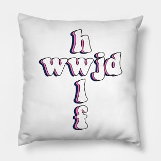 hwlf x wwjd Pillow