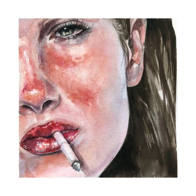 Smoking Girl by Kira Balan