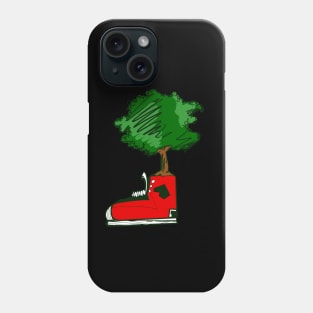 A tree that grew from a shoe Phone Case