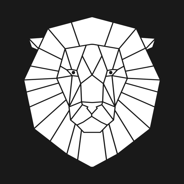 Geometric Lion by MaiKStore