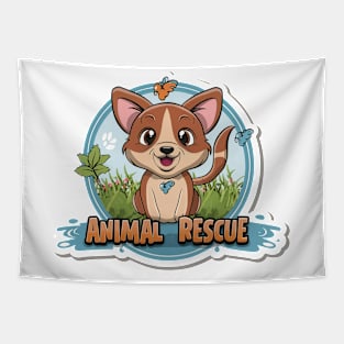 Animal Rescue Puppy Tapestry