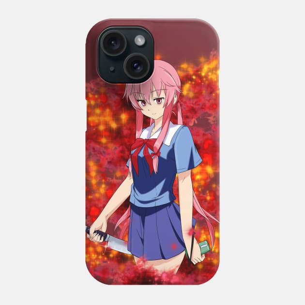 Mirai Nikki - Yuno Gasai Phone Case by Nykos