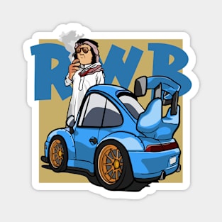 RWB in Arabia Caricature Magnet