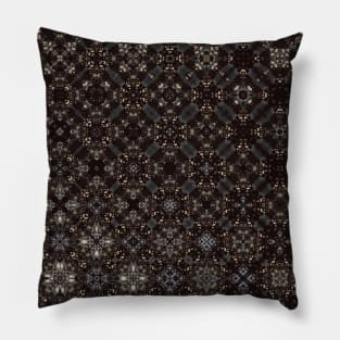 Black and White Classic Rug Looking Pattern - WelshDesignsTP002 Pillow