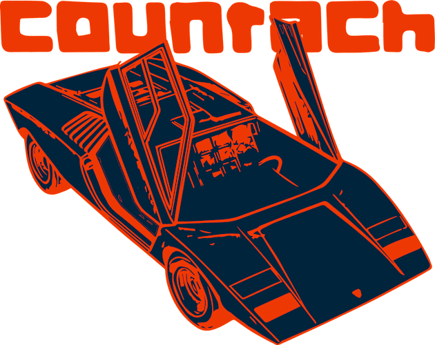 countach lp500 Kids T-Shirt by retroracing