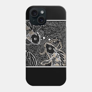 Koi white ink Phone Case